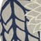 Homeroots 5 ft. Round Ivory & Navy Indoor & Outdoor Area Rug 384834 - alternate 7